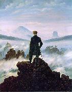 The wanderer above the sea of fog Caspar David Friedrich